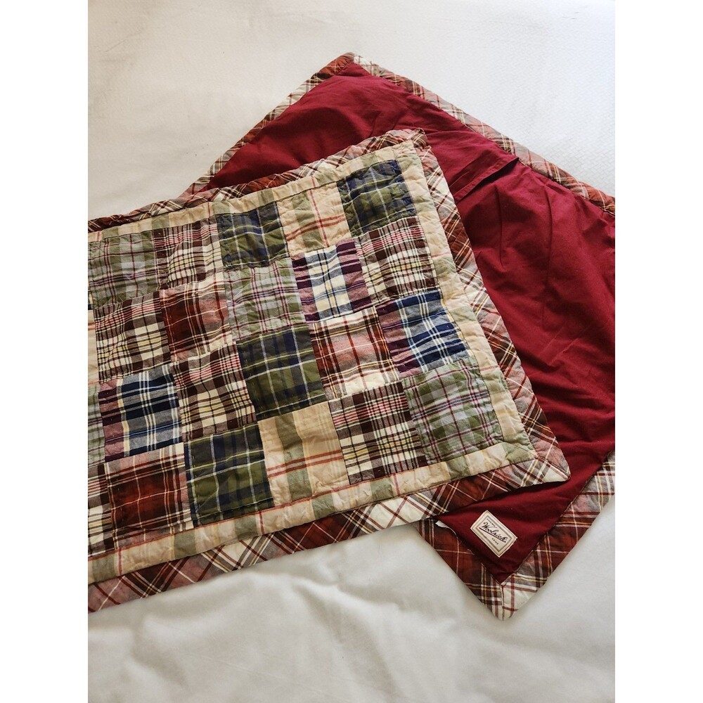 Woolrich Home Plaid Patchwork Quilted Standard Shams Set Of 2 - Picture 4 of 6